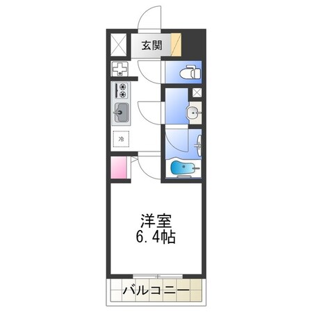 北巽駅 徒歩7分 5階の物件間取画像